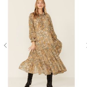 Free people feeling groovy maxi dress new size medium